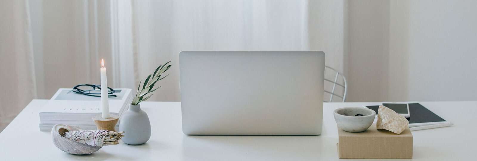 Clean desktop workspace used for professional website design
